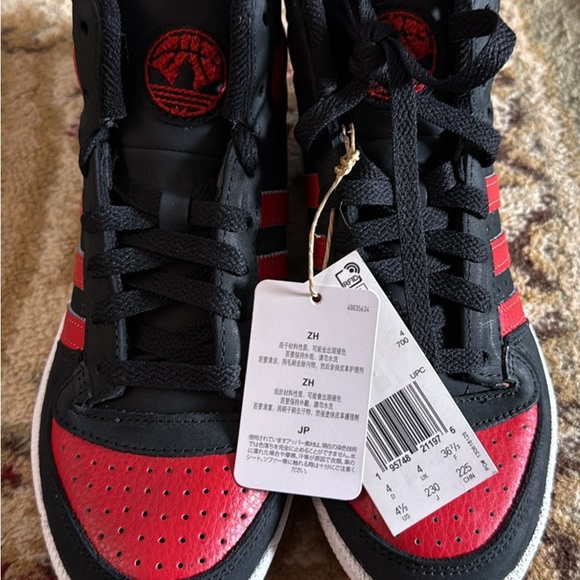 adidas Other - Adidas Black and Red High-Tops